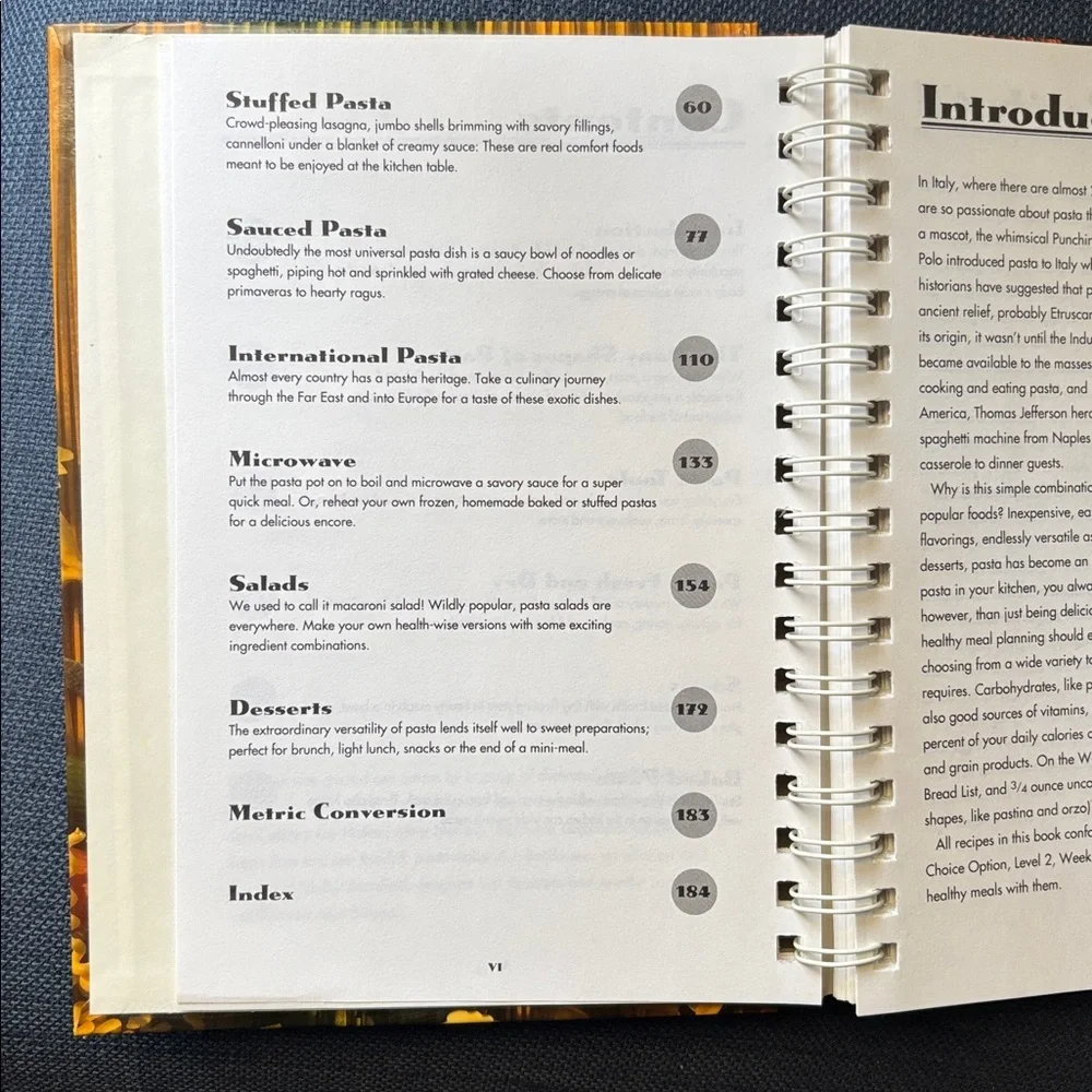 Weight Watchers Pasta Cookbook 182 recipes with pasta spiral‎ bound